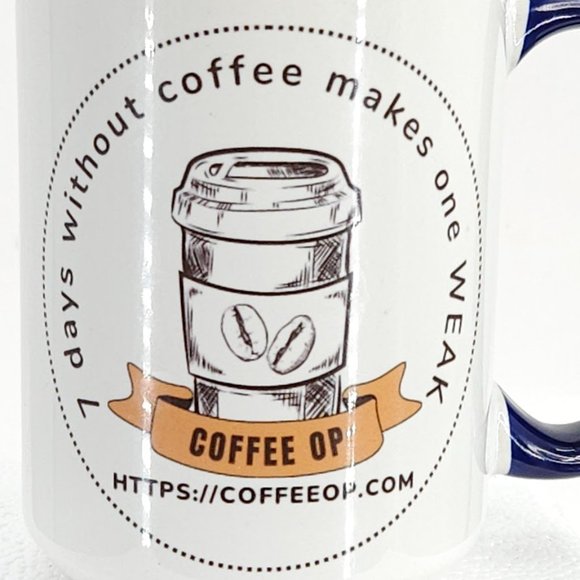 Coffee Op Exquisite 15 oz Coffee Mug Premium Porcelain + Free Gourmet coffee - Picture 4 of 16